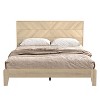 Galano Queen Weiss Clara Bed with Headboard – Oslo Oak - 4 of 4