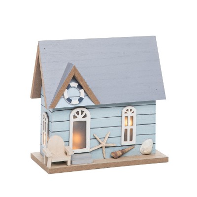 Beachcombers Light Up Led Beach House Accent Table Sign Ocean Coastal House 8.66 x 8.46 x 4.33 Inches.