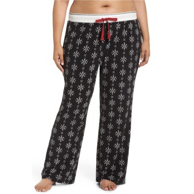 P.J. Salvage Womens Snowflakes Thermal Pajama Pants