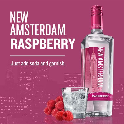 New Amsterdam Raspberry Flavored Vodka - 750ml Bottle