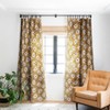 Avenie Boho Daisies In Golden Brown Set of 2 Panel Blackout Window Curtain - Deny Designs - 2 of 4