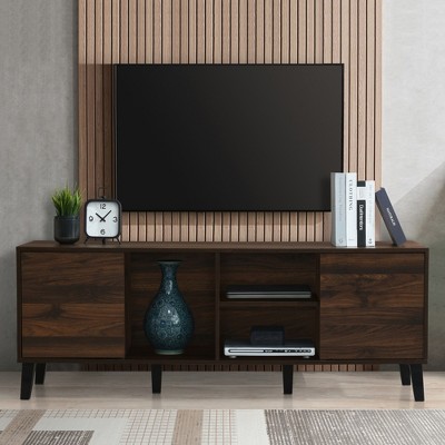 Bella Depot TV Stand Media Console Table for TVs up to 70'', Entertainment Center with Storage
