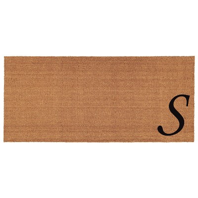 Calloway Mills 153622448S Urban Chic Monogram Doormat 2 ft. x 4 ft. (Letter S)