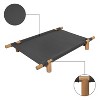 THE LICKER STORE Chester Modern Minimalist Wood Frame Elevated Outdoor Dog Bed - 4 of 4