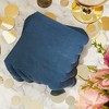 Juvale 100 Pack Navy Blue Paper Napkins, Disposable Scalloped Cocktail Napkins for Party Supplies, 5x5 In - 2 of 4