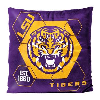 NCAA LSU Tigers Connector Velvet Reverse Pillow