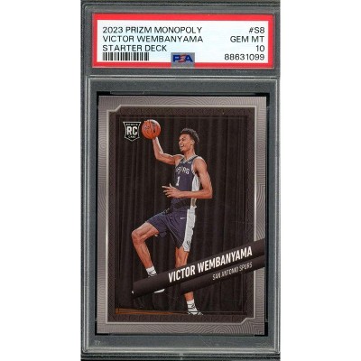 Victor Wembanyama Rookie Card 2023-24 Prizm Monopoly Starter Deck #S8 PSA 10