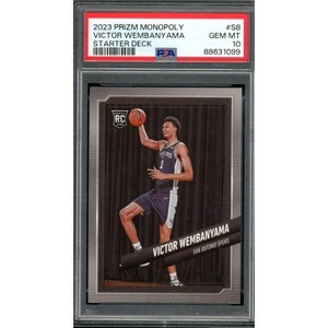 Victor Wembanyama Rookie Card 2023-24 Prizm Monopoly Starter Deck #S8 PSA 10 - 1 of 2