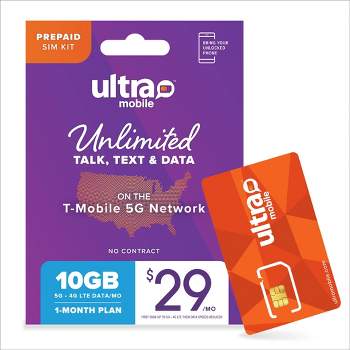 Ultra Mobile 1-Month 10GB SIM Kit