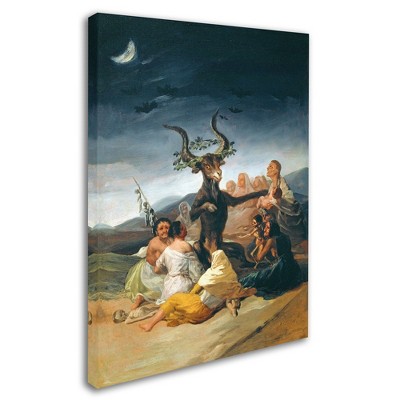 Trademark Fine Art -Francisco Goya 'The Witches' Sabbath 1797-98' Canvas Art