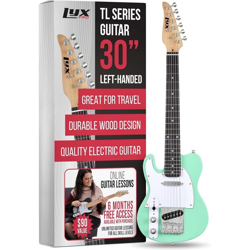 LyxPro 30" Telecaster Solid Body Beginner Electric Guitar, 1 of 10