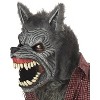 Mens Werewolf Animated Motion Costume Mask -  - Gray - 2 of 2