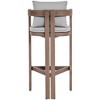 Meridian Furniture,Newport Water Resistant Fabric Upholstered Outdoor Patio Bar Stool - 3 of 4