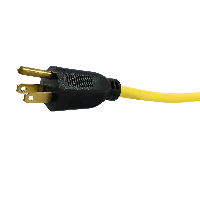 USW 12/3 Yellow Heavy Duty Triple Tap Extension Cords, 2 of 4