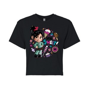 Women's - Disney - Von Sweet & Candy Cropped Graphic T-Shirt - 1 of 4