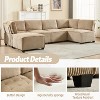 MOONMISS Modular 6- Seat  Sectional Sofa U Shaped Modular Couch with Reversible Chaise Modular Sofa Sectional Couch for Living Room - 2 of 4