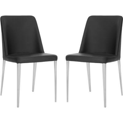 Baltic 18''H Side Chair (Set of 2) - Black - Safavieh