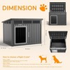 FONTOI Dog House for Indoor Outdoor with Weatherproof Roof Removable Floors for Medium Dogs Interior Space Home, Black, 32.2"*25.12"*24.13" - 3 of 4