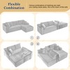 Dolonm 103" L-shaped Modular Cloud Sofa,Compressed Boneless with Deep Seats,No Assembly, for Living Rooms Bedrooms - 2 of 4