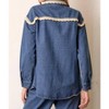 Women's Lacy Vibes Crochet Shacket - Polagram XL - 2 of 3