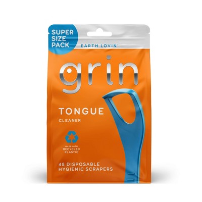 Grin Oral Care Tongue Cleaner - 48ct