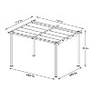 Patti 13x10ft Outdoor Gazebo, Patio Pergola with Canopy Sunshelter for Garden, Backyard, Outdoor Furniture- Maison Boucle - 3 of 4
