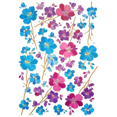 Slickblue Standing Wreath Large Wall Decals 19.5"x27.0" - Vinyl Stickers for Living Room and Bedroom Decor