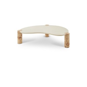 Meridian Furniture,Thor Natural Burl Wood Coffee Table - 1 of 4