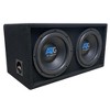 ATG Audio Dual 12 Inch Ported Subwoofer Enclosure with 2400 Watt Amplifier - 2 of 4