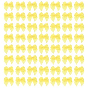 Unique Bargains Craft DIY Gift Packaging Accessories Satin Mini Flower Bows - 1 of 4