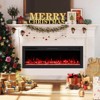 Costway 50" Smart WiFi Electric Fireplace Work with Alexa & Google Assistant & Recessed - 4 of 4