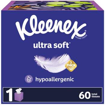 Kleenex Ultra Soft 3-Ply Facial Tissue - 60ct