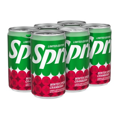 Sprite Winter Spice Cranberry - 6pk/6.75 Fl Oz Mini Cans : Target