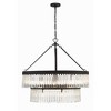 Crystorama Lighting Emory 9 - Light Chandelier in  Black Forged - 3 of 4