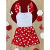 Polka Dot Ruffle Top and Ruffle Shorts Set Mia Belle Girls - 2 of 4