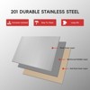 Stainless Steel Work Table with Overshelves, 36"x24" Workbench with 2 Tier 36"x12" Shelf - 4 of 4