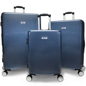 World Traveler Dejuno Monarch 3-Piece Lightweight Hardside Polycarbonate Expandable Spinner Luggage Set with TSA Lock - 1 of 4