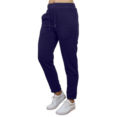 Women's Loose Fit  Fleece-Lined Open Bottom Sweatpants