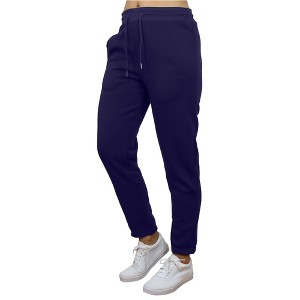 Women's Loose Fit  Fleece-Lined Open Bottom Sweatpants - 1 of 4