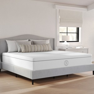 Martha Stewart SleepComplete 12" Firm Hybrid Pocket Spring and Foam Dual-Action Cooling Mattress with Soft Breathable CoolWeave Jacquard Knitted Top - 1 of 4