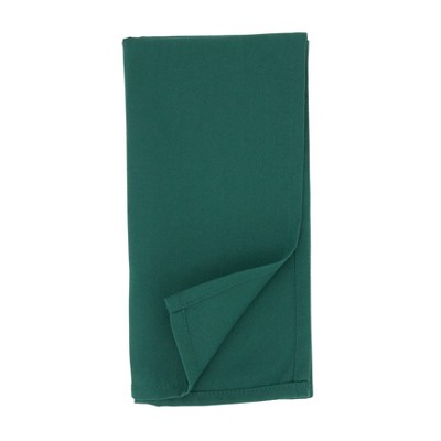 Jasper Green Polyester Square Dinner Napkins Set of 12