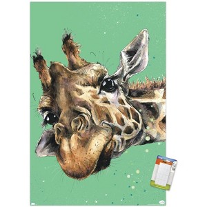 Trends International Snowtap - Giraffe Photobomb Unframed Wall Poster Prints - 1 of 4