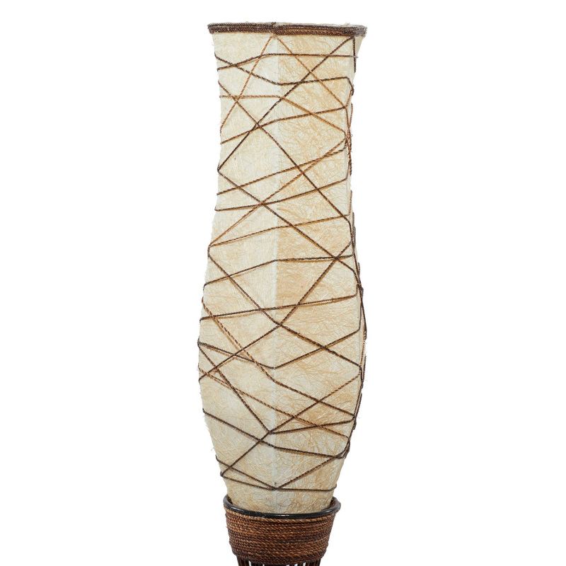 Traditional Bamboo Floor Lamp Brown - Olivia &#38; May, 6 of 8
