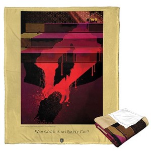 Warner Bros. Game Of Thrones Empty Cup Silk Touch Throw Blanket 50x60 Inches - 1 of 4