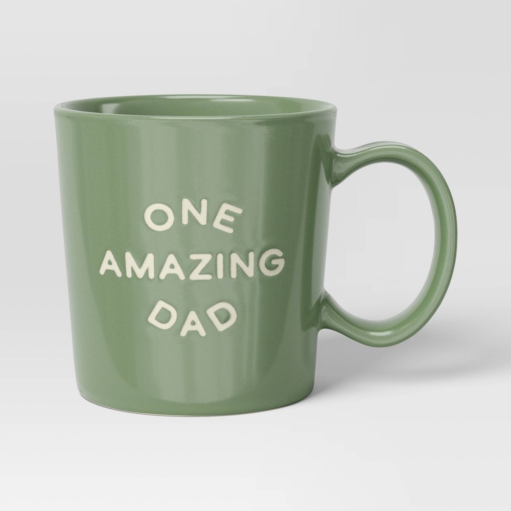 Photos - Glass 16oz Father's Day Stoneware One Amazing Dad Mug - Threshold™