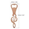 Unique Bargains Metal Music Note Flat Beer Soda Bottle Opener for Home Bar 2 Pcs - 2 of 4