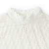 Lands' End Women's Long Sleeve Brushed Lace Mock Neck Top - 4 of 4