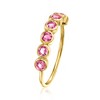 RS Pure by Ross-Simons 0.40 ct. t.w. Bezel-Set Pink Tourmaline Ring in 14kt Yellow Gold - 3 of 4
