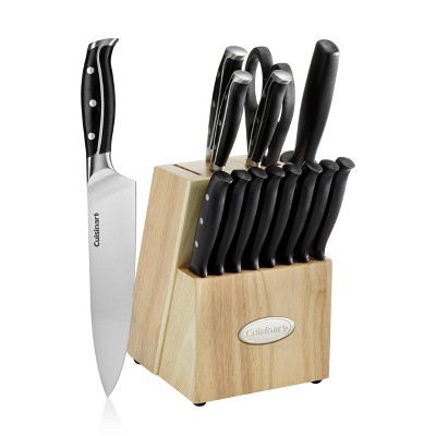 Cuisinart Nitrogen 15pc Stainless Steel Triple Rivet Cutlery Block Set -  C77TRN-15P