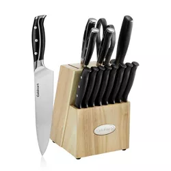Cuisinart Nitrogen 15pc Stainless Steel Triple Rivet Cutlery Block Set -  C77TRN-15P